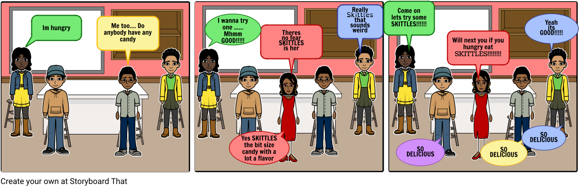 Skittles - Cartoon (1164x385), Png Download