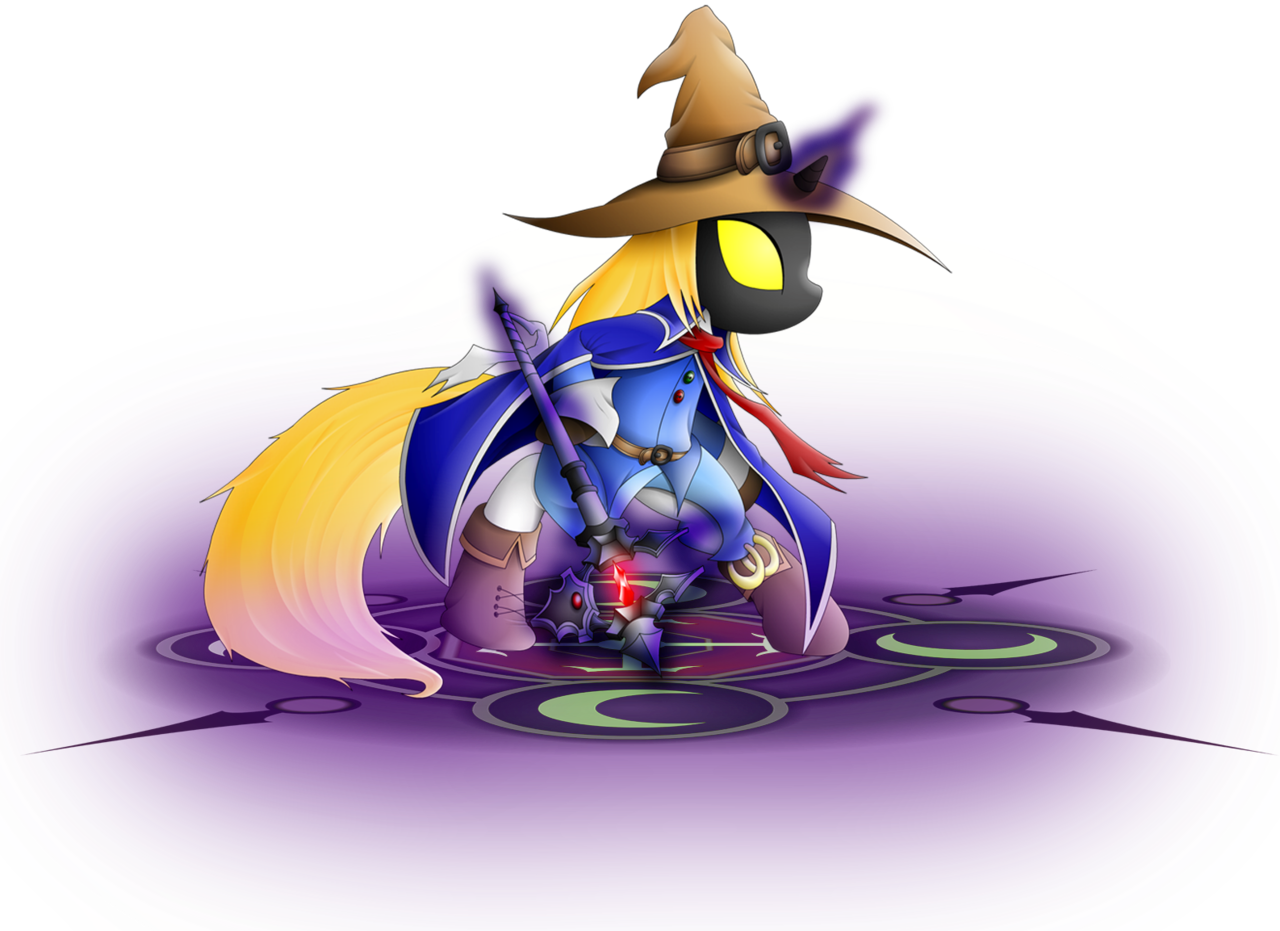Xeroseis, Black Mage, Final Fantasy, Ponified, Safe - Black Mage Pony (1280x931), Png Download