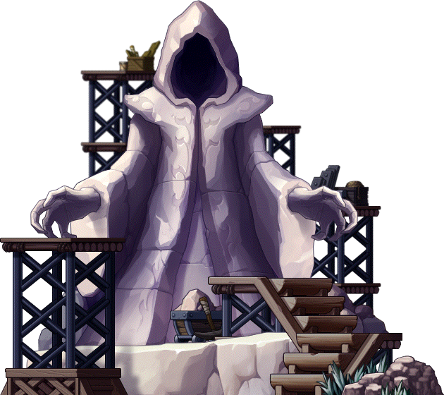 Statue Of The Black Mage - Maplestory Black Mage Png (630x560), Png Download
