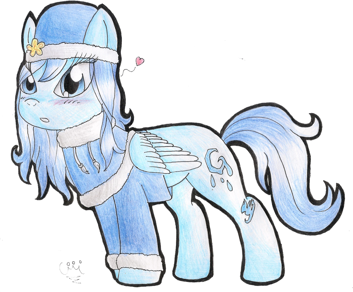 Celecrypt, Fairy Tail, Juvia Lockser, Ponified, Safe, - Fairy Tail Friendship Is Magic (1218x1024), Png Download