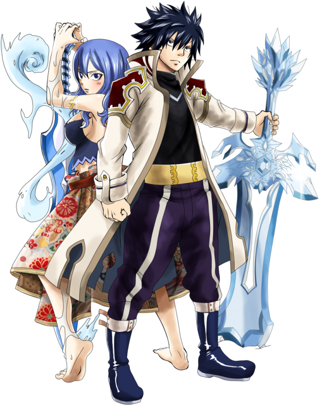 Free Download 妖 尾 格雷 朱 比 亞 Clipart Gray Fullbuster - Fairy Tail Gale And Nalu (700x846), Png Download