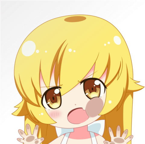Monogatari Wallpaper Titled Shinobu Oshino - Shinobu Oshino (500x478), Png Download