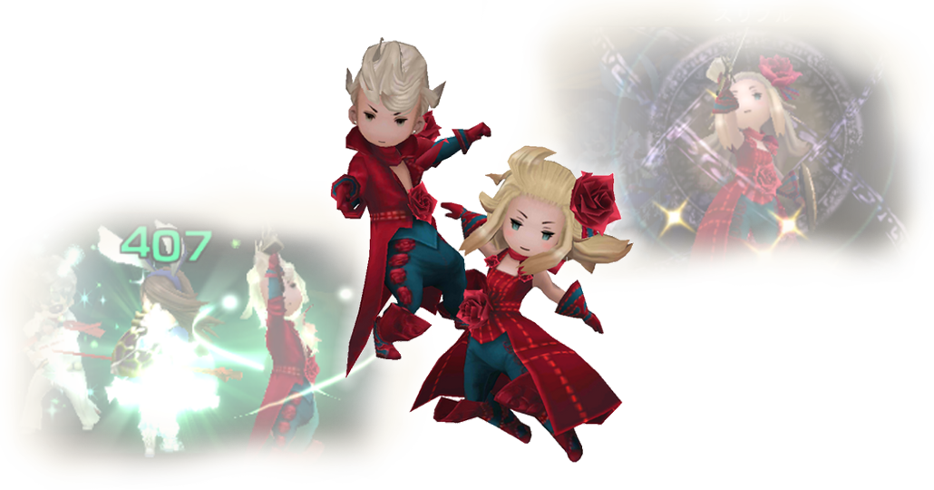 Black And White Doesn't Make Red, But These Mages Are - Mago Rojo Bravely Default (1030x540), Png Download