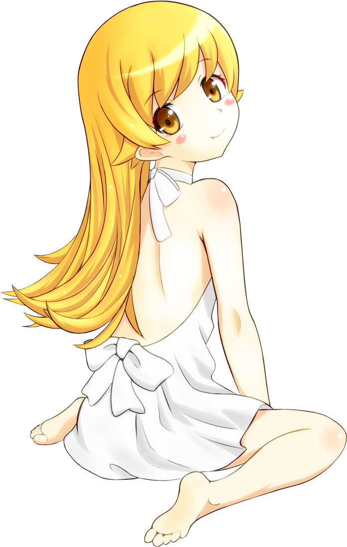 Oshino Shinobu 2 - Bakemonogatari Oshino Png (800x1184), Png Download