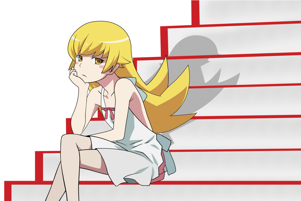 Shinobu Oshino By Drawingshit-d6tqb2e - Oshino Shinobu High Res (1150x695), Png Download