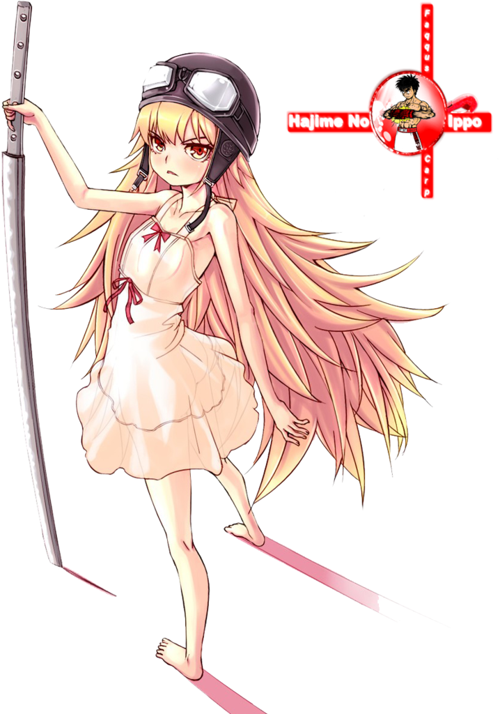 [render] Shinobu Oshino By Faqquscarp On Deviantart - Oshino Shinobu Render (736x1086), Png Download