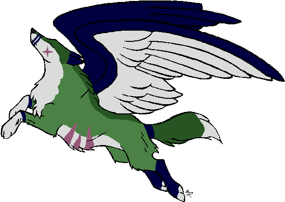 Lineart Credit To Wildspritwolf - Illustration (594x427), Png Download