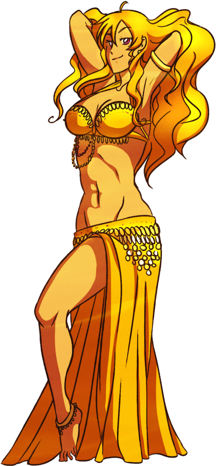 Yang Xiao Long Woman Yellow Vertebrate Fictional Character - Yang Xiao Long Abs (774x1032), Png Download