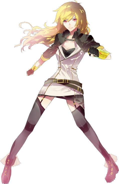 A Transparent Yang And A Transparent Blake I'm Currently - Rwby Yang No Background (484x750), Png Download