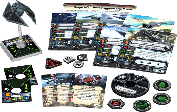 Swx63 Spread - X Wing Tie Striker Cards (700x444), Png Download
