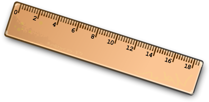 Es Un Regla - Ruler Clipart (800x381), Png Download