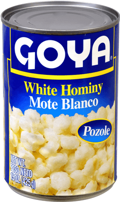 Goya White Hominy - Goya White Hominy - 29 Oz Can (650x499), Png Download