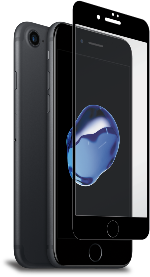 3d-curved Ballistic Glass Screen Protector For Iphone - 3d Glass Iphone 7 (629x1024), Png Download