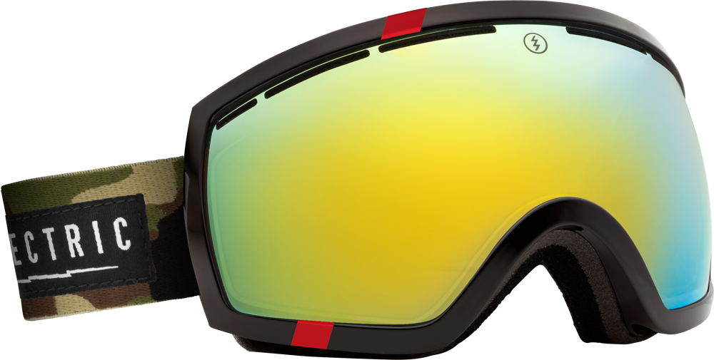 Roots / Bronze Gold Chrome - Electric Eg2.5 Goggles - Full Sun Lens, Blue Frame (1000x505), Png Download