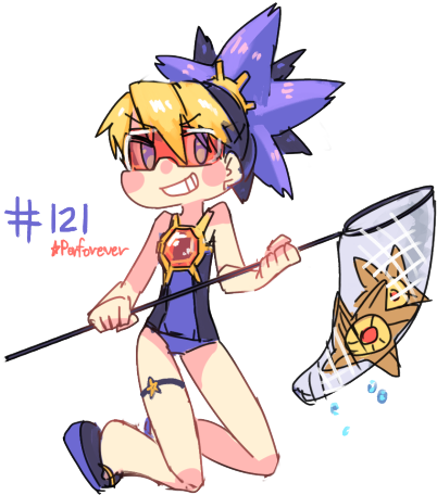 Staryu Gijinka - Starmie Gijinka Girl (500x487), Png Download