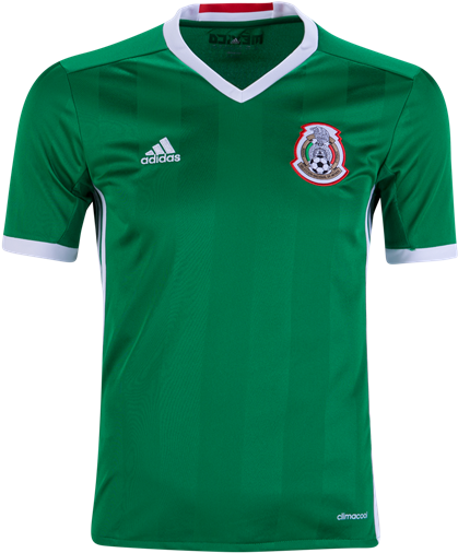 Camiseta México 2016 Niños Primera Equipación Soccer - Mexican Soccer Team Shirt (600x600), Png Download