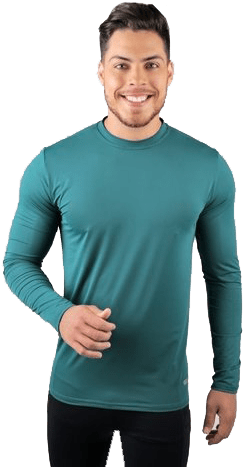 Camiseta Ml Masculina Lisa Com Proteção Uv - T-shirt (320x480), Png Download