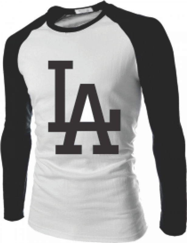 Los Angeles Dodgers - La Dodgers Logo Black And White (800x800), Png Download