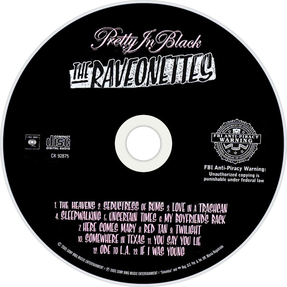 The Raveonettes Pretty In Black Cd Disc Image - Soundtrack - De-lovely [original Soundtrack] (1000x1000), Png Download