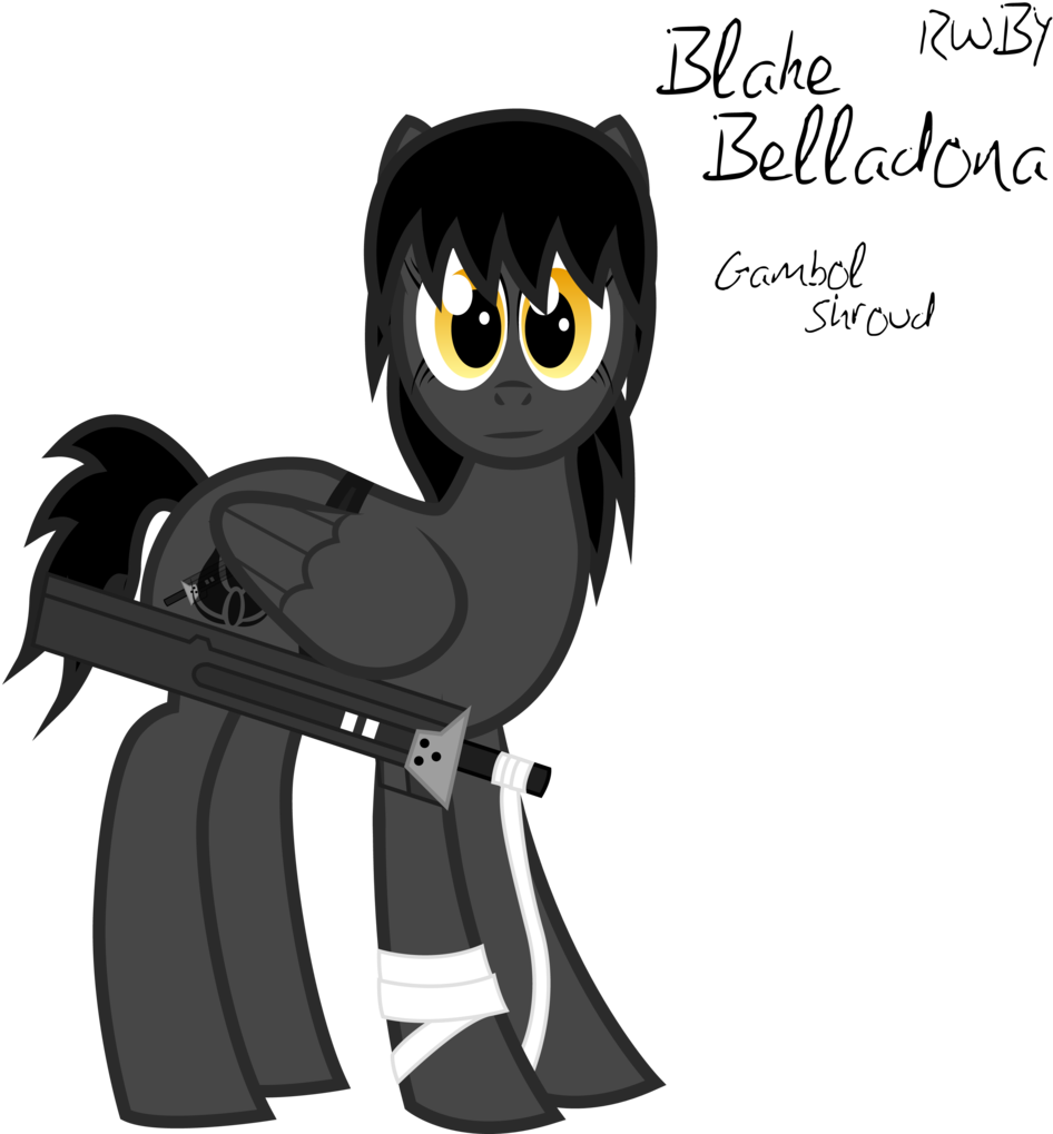 Rainboomrunner, Blake Belladonna, Chain Scythe, Gambol - Blake Belladonna Vector (1018x1024), Png Download