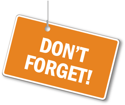 Dont Forget Png - Don T Forget Orange (408x339), Png Download