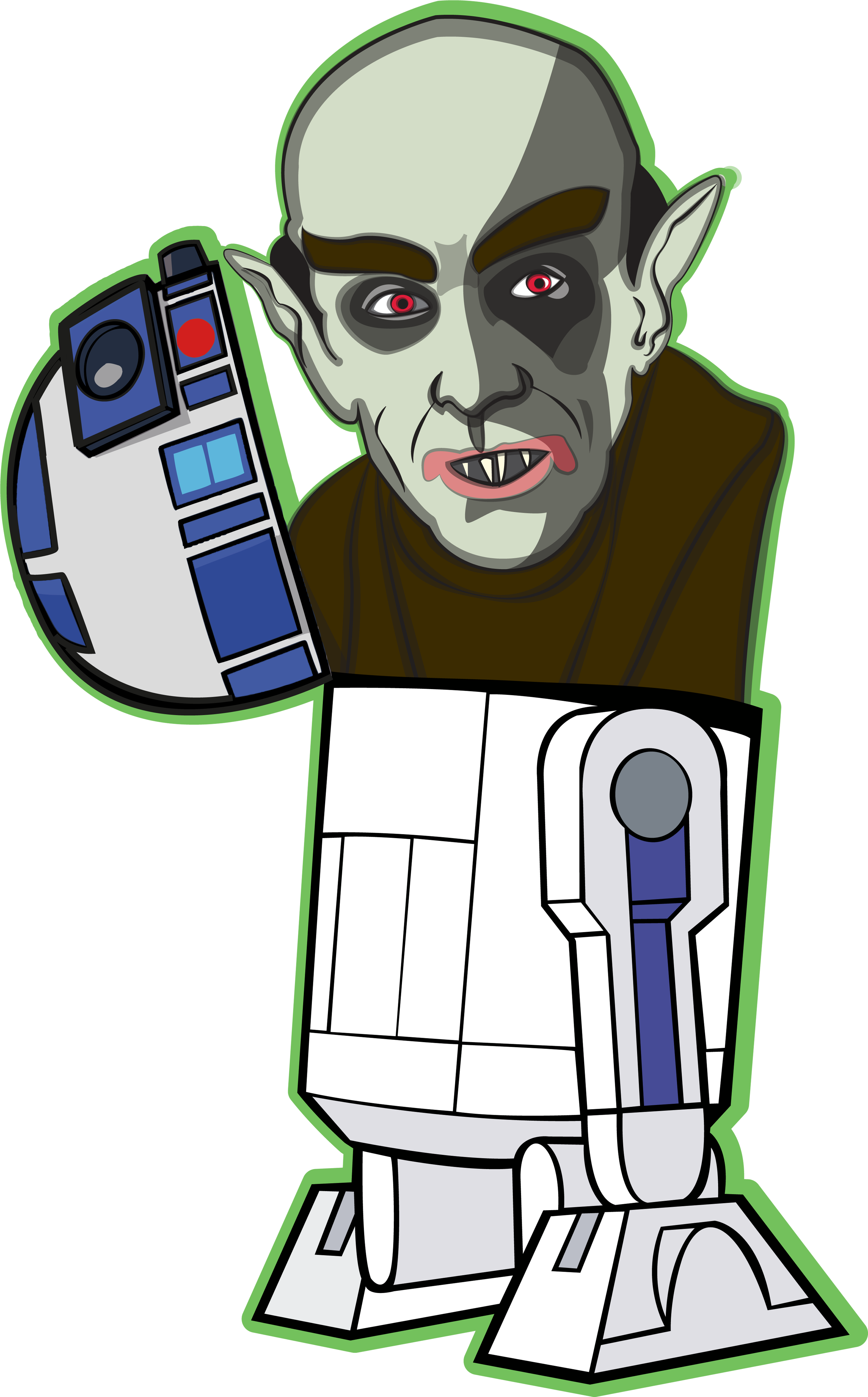 Nosferatud2 2 - Star Wars Bilder Zum Ausmalen (4134x5315), Png Download