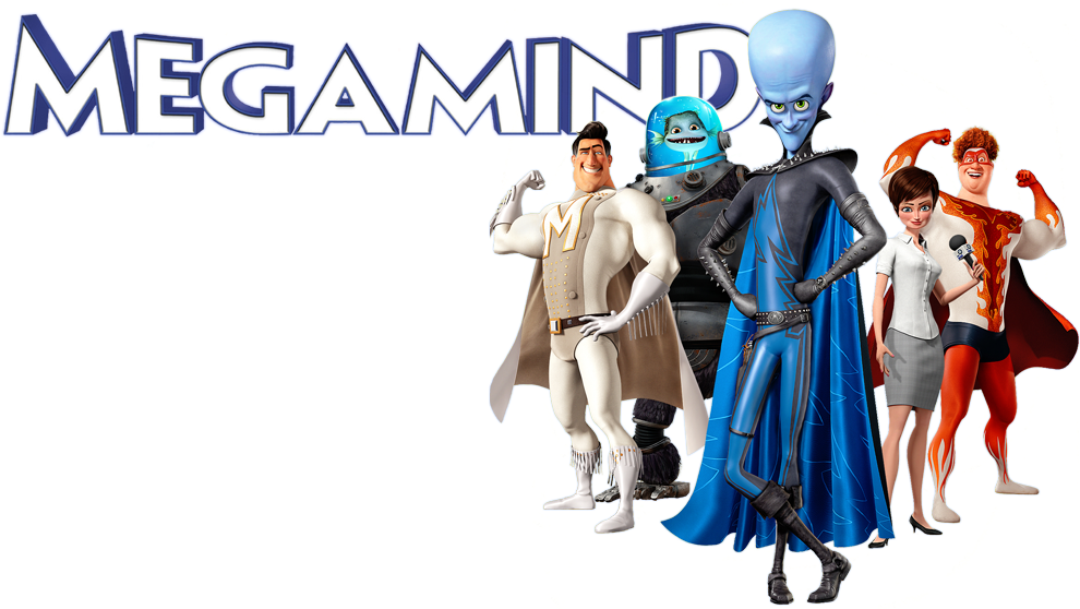 Megamind - Megamind Movie Art 32x24 Poster Decor (1000x562), Png Download