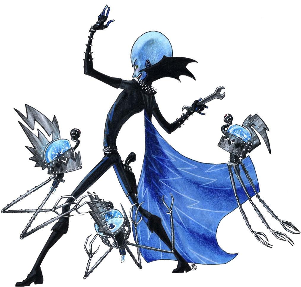 Go Get The Wrench For Daddy By Theblackbutterfly - Megamind Fanart (1024x976), Png Download