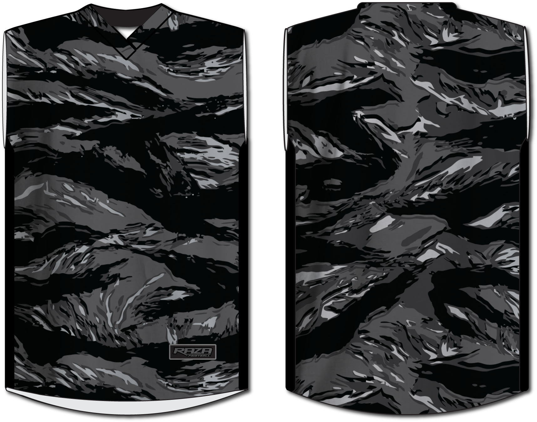 Urban Tiger Stripe Sleeveless Budget Baller - Tigerstripe (1837x1407), Png Download