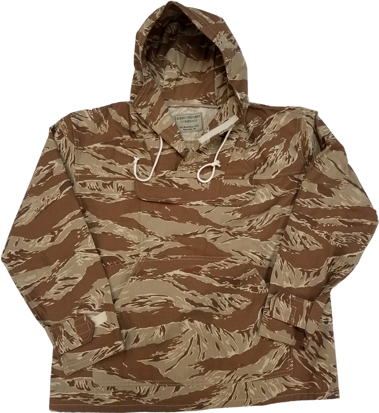 Lightweight Hooded Anorak Parka, Cotton Ripstop, Desert - Hoodie (768x831), Png Download