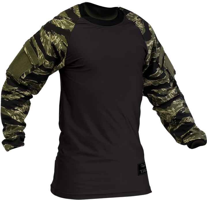 Valken V Tac Zulu Combat Shirt Tiger Stripe (750x714), Png Download