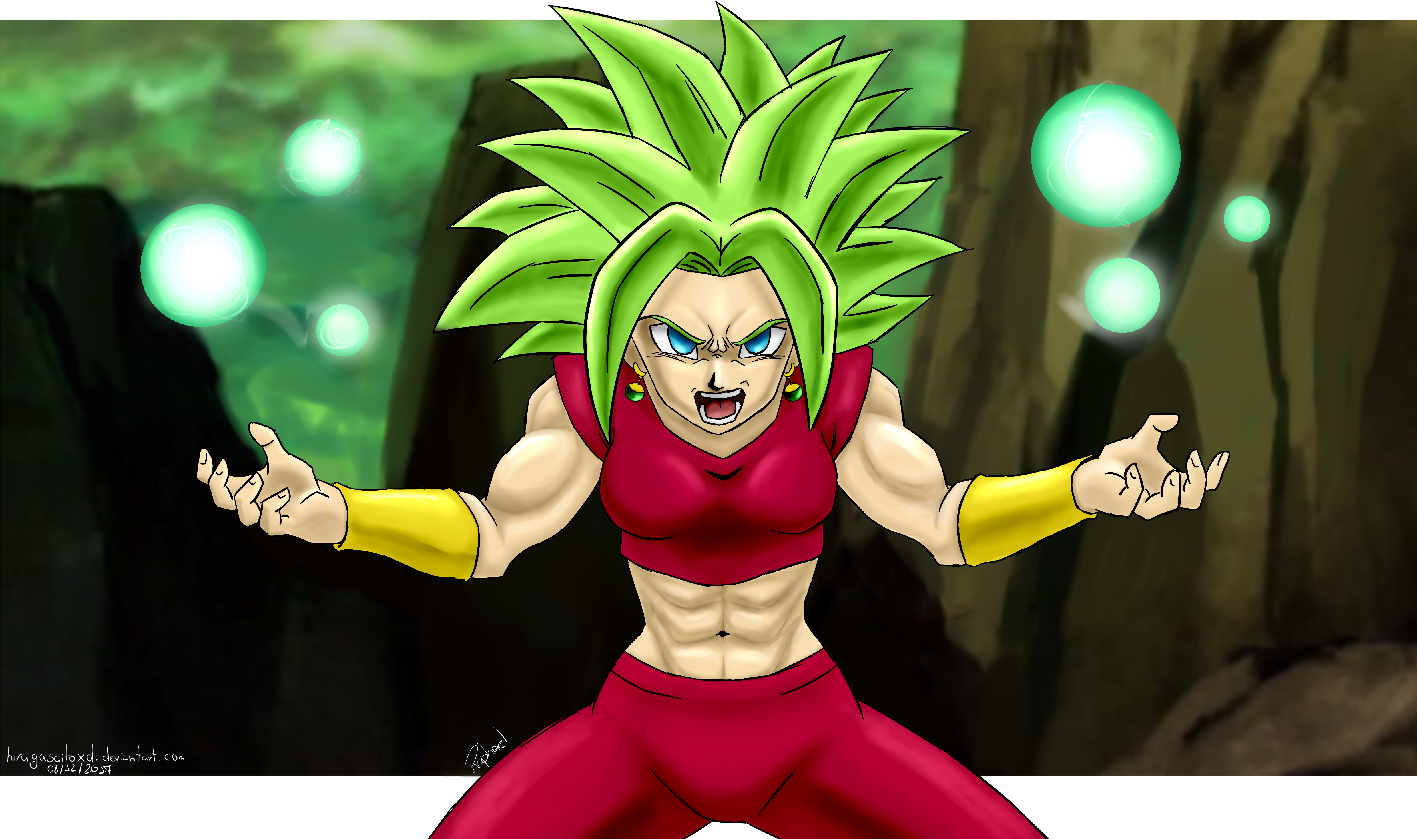 Kefla Ssj Ki Blast By Hiragasaitoxd - Kefla Ki Blast (4960x3094), Png Download