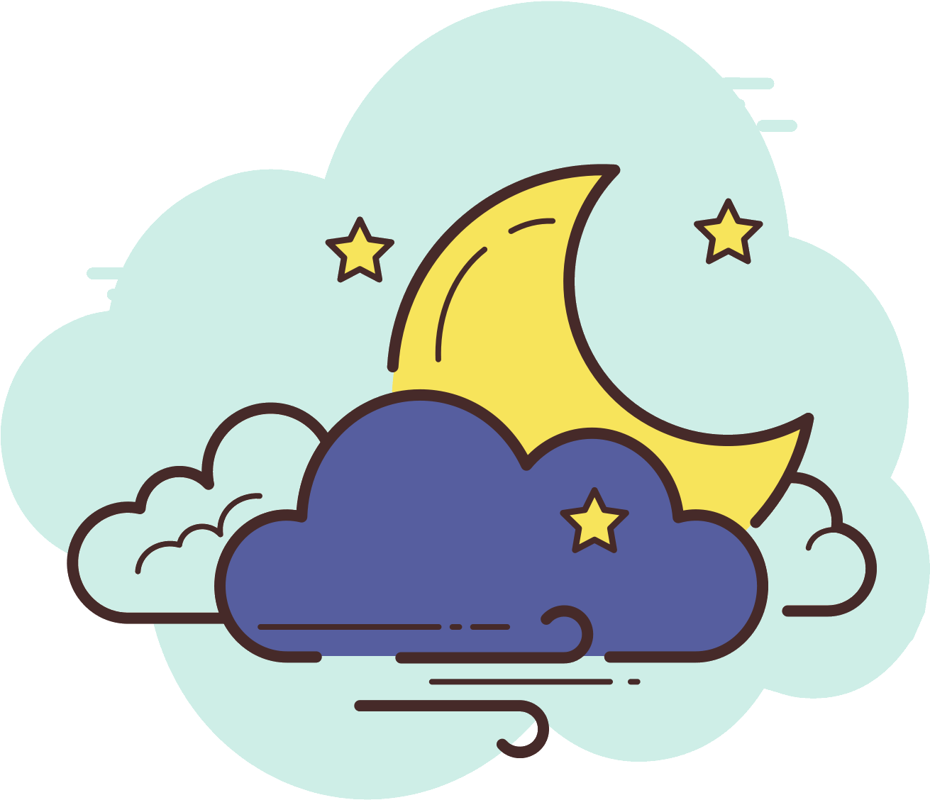Night Wind Icon - Icon (1600x1600), Png Download