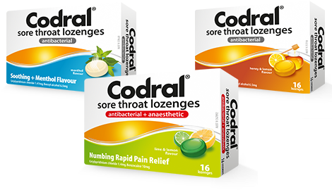Codral Lozenge Range 476x330px Banner - Codral Cold And Flu Tablets (476x330), Png Download
