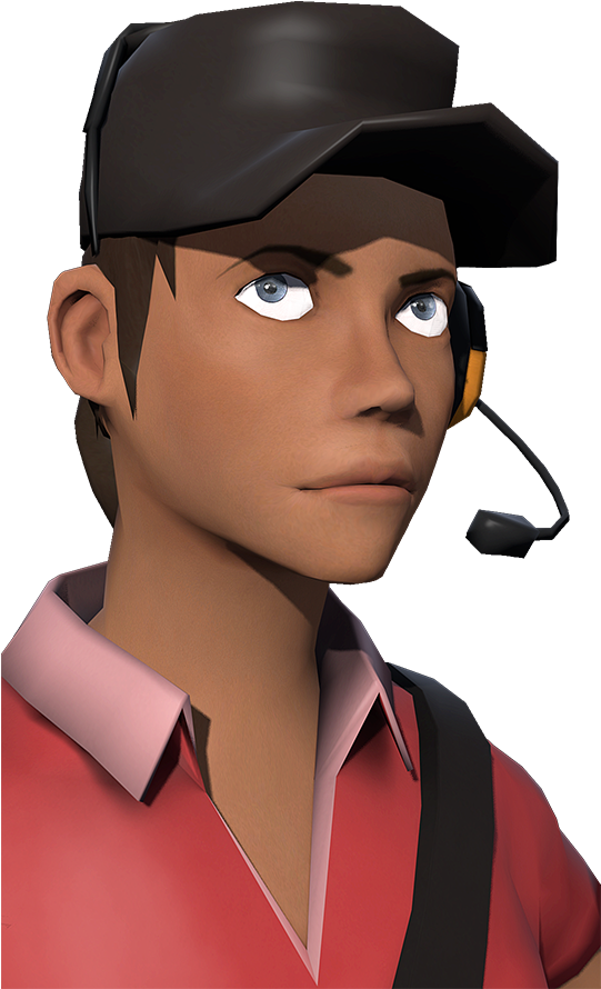 Maxofs2d - Tf2 Female Scout Face (540x960), Png Download
