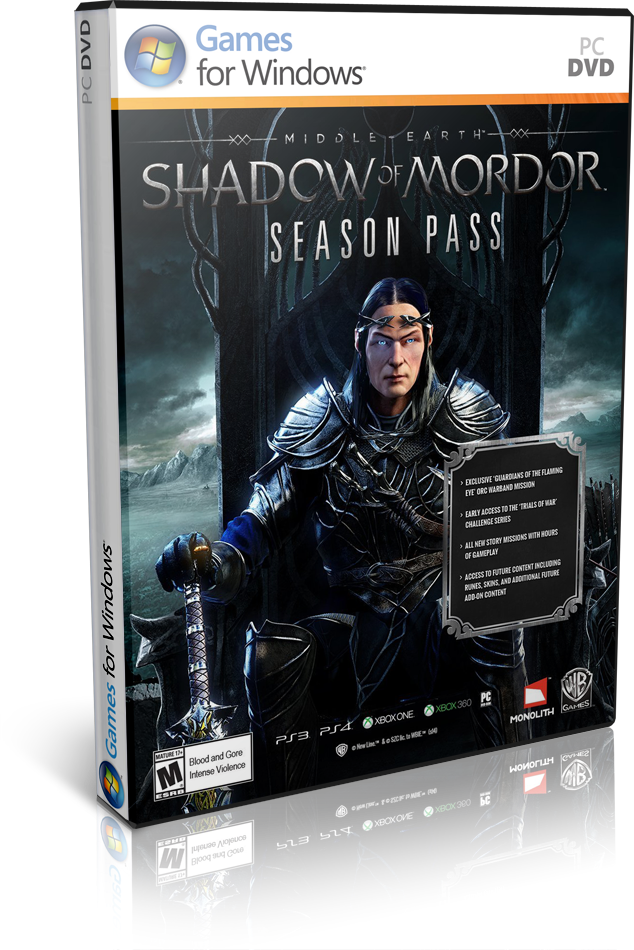 Shadow Of Mordor Multilenguaje (pc Game) - Middle-earth Shadow Of Mordor [pc Game] - Download (634x950), Png Download