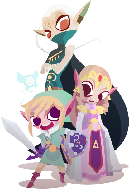 Illustration Zelda Skyward Sword Link Graphic Photoshop - Zelda Impa Skyward Sword (500x647), Png Download