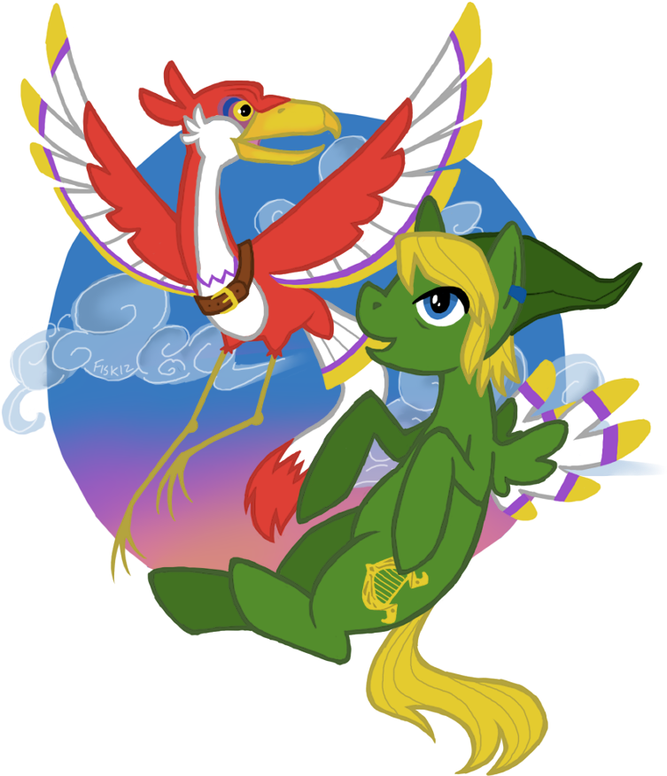 Negativezerro, Link, Loftwing, Nintendo, Ponified, - Cartoon (800x960), Png Download