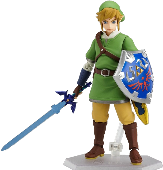 The Legend Of Zelda Skyward Sword - Legend Of Zelda: Skyward Sword Link Action Figure (600x600), Png Download