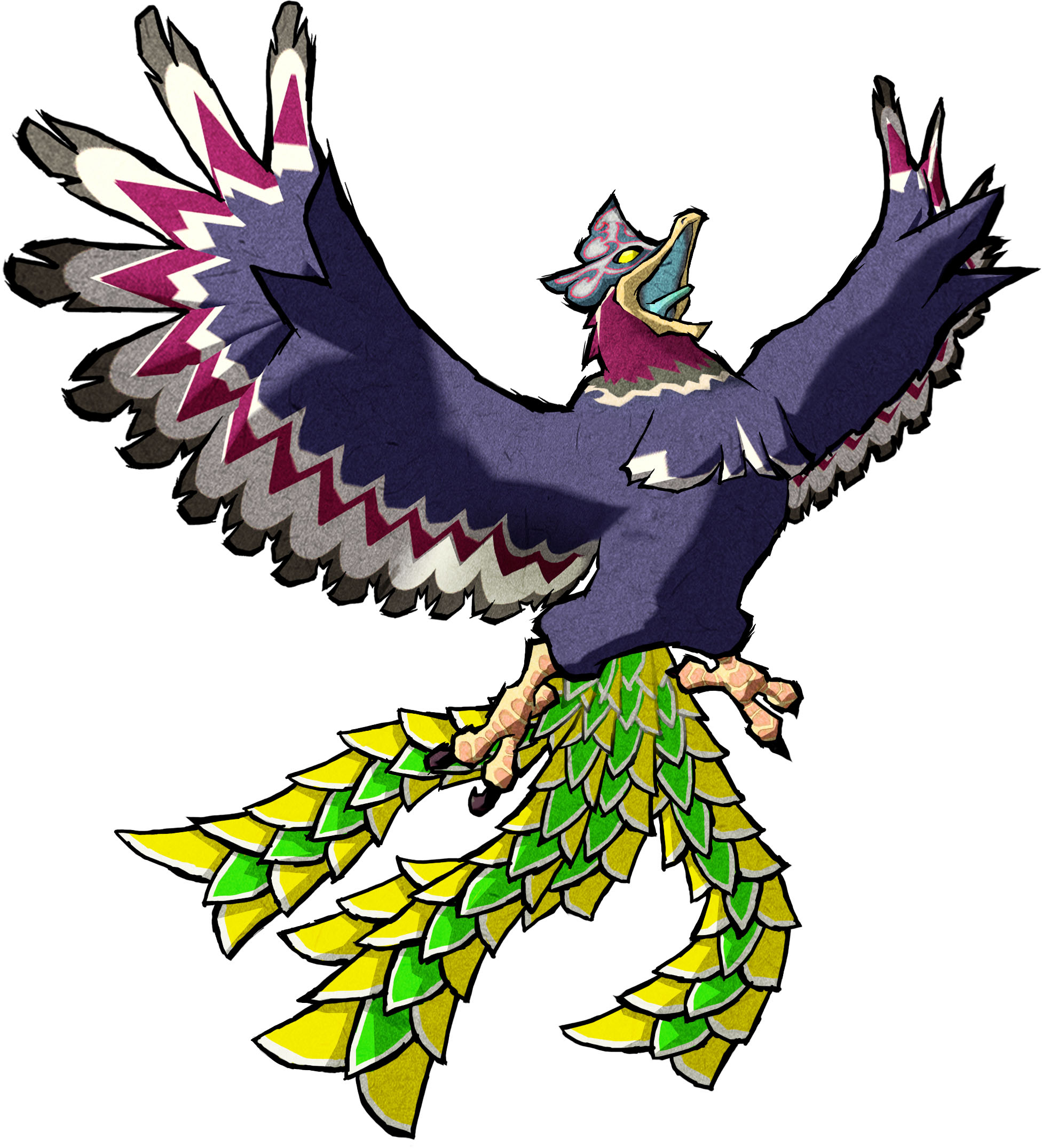 Helmaroc King Artwork - Legend Of Zelda Helmaroc King (486x534), Png Download