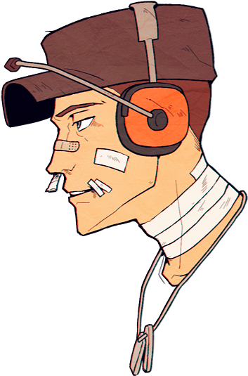 My Stuff Tf2 Scout - Tf2 Scout Fanart (500x581), Png Download