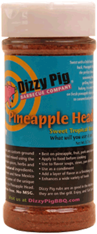 Pineapple Head Shaker - Dizzy Pig Pineapple Head Rub - 8.7 Oz. (550x550), Png Download