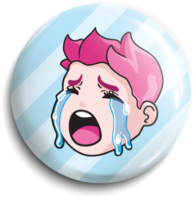 Defebwar Cry Emote Pin - Painting (400x400), Png Download