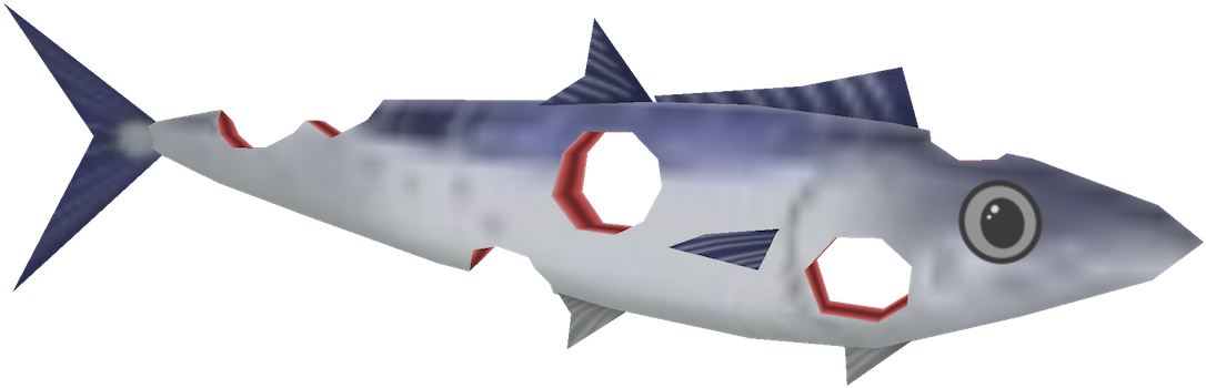 Bamboo Rod - Toontown Holey Mackerel (1103x400), Png Download