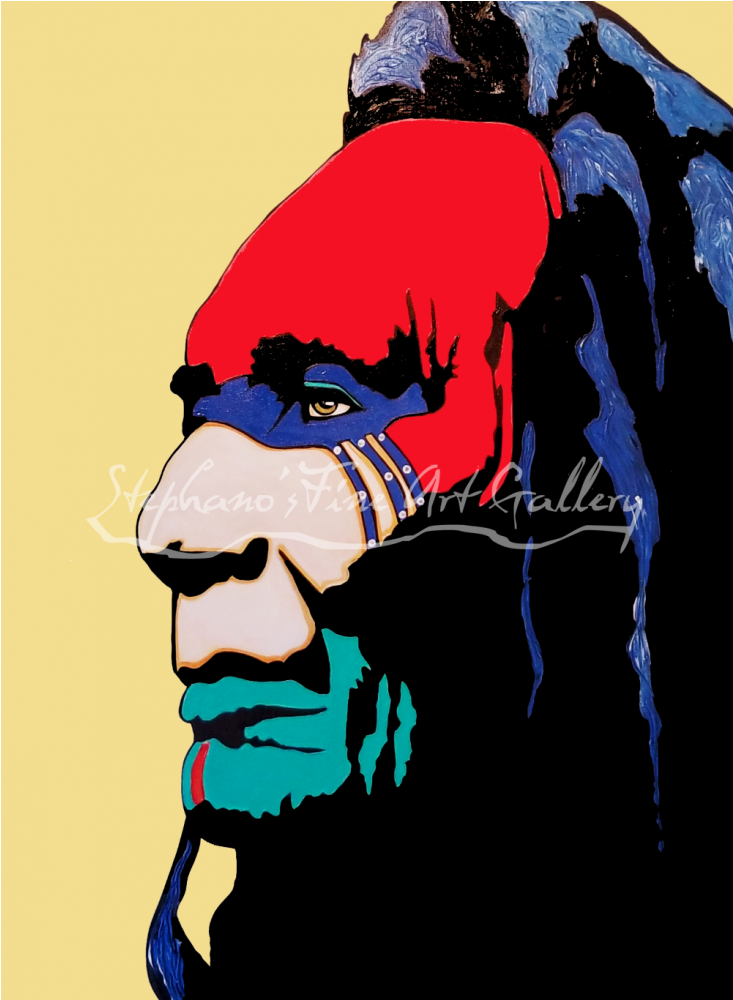 "war Paint" Nez Perce - Illustration (1000x1000), Png Download