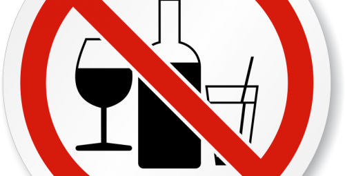 Rispetto Pubblica Incolumità E Sicurezza - Non Alcohol Sign (500x255), Png Download