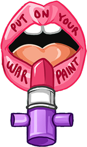 Put On Your War Paint Makeup (420x750), Png Download
