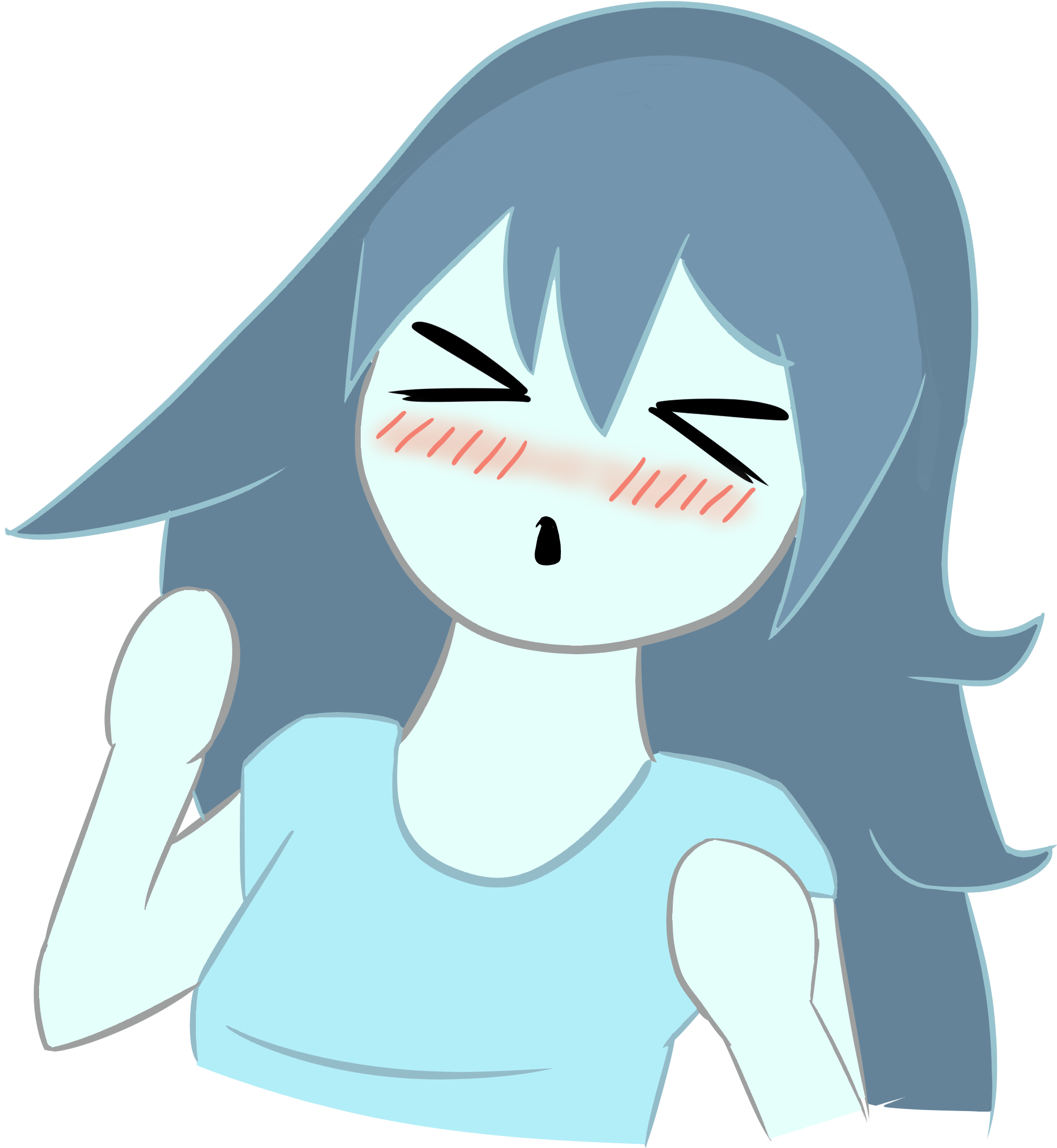 Much Awoo, Many Spook I Did A Thing O - Cartoon (2272x2272), Png Download