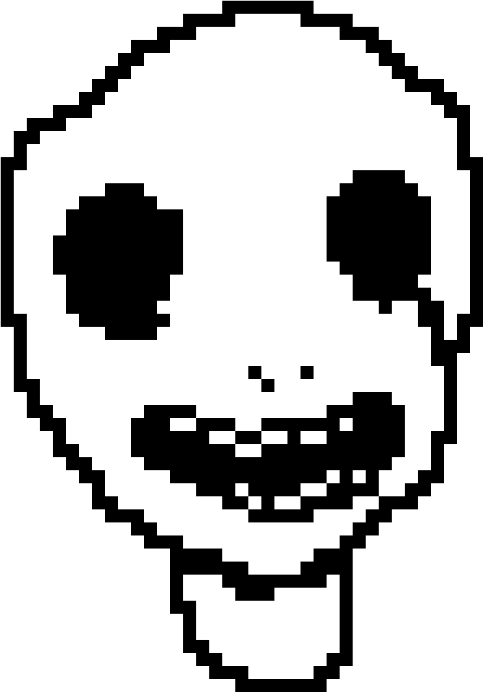 White Face - 7 Days Pixelated Horror Game (1197x1197), Png Download