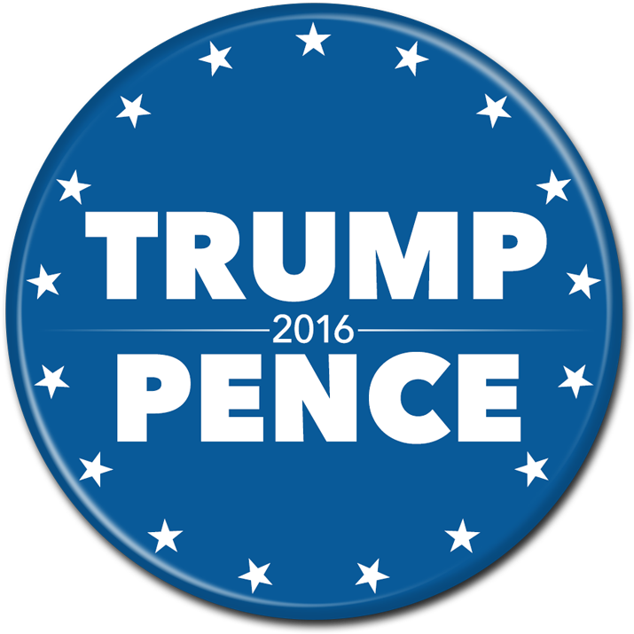 Trump Pence Button - Donald Trump (800x800), Png Download